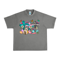 Tornado Western rabbit with Cross and flowers Urban Heavy Tee - Neo Western