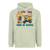 Matcha i dig 100 days of school excavator Heavyweight Hoodie - MaliasSmallBusiness