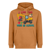 Meerkat i dig 100 days of school excavator Heavyweight Hoodie - MaliasSmallBusiness