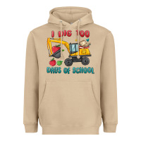 Mushroom i dig 100 days of school excavator Heavyweight Hoodie - MaliasSmallBusiness