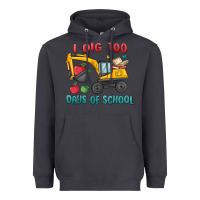 Smoke i dig 100 days of school excavator Heavyweight Hoodie - MaliasSmallBusiness