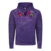 Cloud Purple peace love race Vintage Hoodie - texasbilliewilder