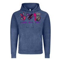 Vintage Denim peace love race Vintage Hoodie - texasbilliewilder
