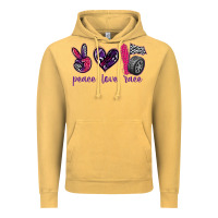 Peace Love Race Vintage Hoodie | Teevron