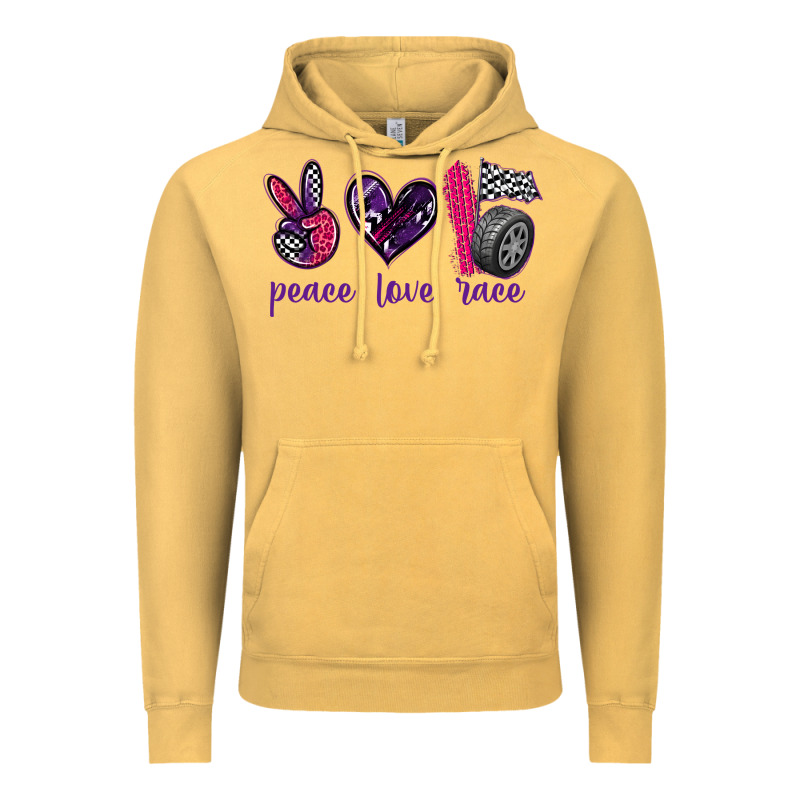 Peace Love Race Vintage Hoodie by texasbilliewilder | Teevron