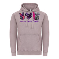 Vintage Zinc peace love race Vintage Hoodie - texasbilliewilder