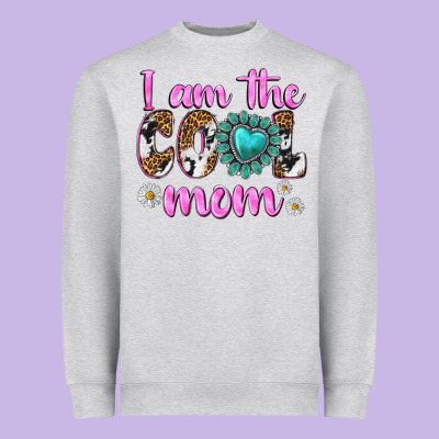 I Am Cool Mom Heavyweight Sweatshirt Designed By Texasbilliewilder