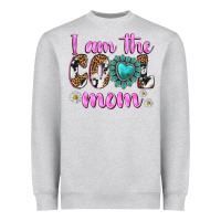Heather Grey i am cool mom Heavyweight Sweatshirt - texasbilliewilder