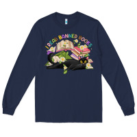 Navy i read banned books Long Sleeve Tee - Artiststas