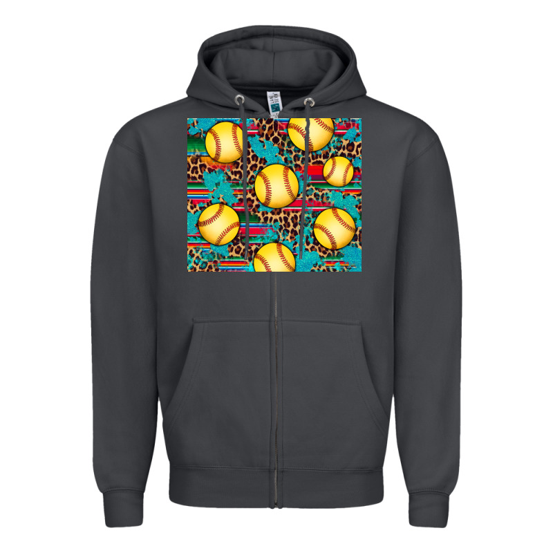 Softball Zipper Hoodie by Artiststas | Teevron