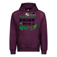Mauve Wine Safety First Drink With A Nurse Urban Hoodie - Bettercallsaul