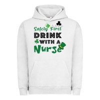Pigment Lunar Rock Safety First Drink With A Nurse Urban Hoodie - Bettercallsaul