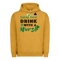 Pigment Peanut Butter Safety First Drink With A Nurse Urban Hoodie - Bettercallsaul