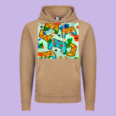 Gaming Controller Vintage Hoodie Designed By Jahusdesignshop