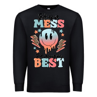 Black bit of a mess but doing my best Premium Sweatshirt - MaliasSmallBusiness
