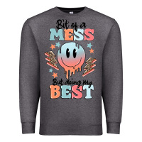 Charcoal Heather bit of a mess but doing my best Premium Sweatshirt - MaliasSmallBusiness