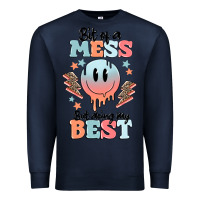 Navy bit of a mess but doing my best Premium Sweatshirt - MaliasSmallBusiness