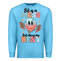 Ocean Blue bit of a mess but doing my best Premium Sweatshirt - MaliasSmallBusiness