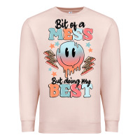 Pale Pink bit of a mess but doing my best Premium Sweatshirt - MaliasSmallBusiness