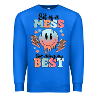 True Royal bit of a mess but doing my best Premium Sweatshirt - MaliasSmallBusiness
