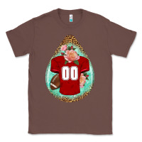 Chestnut american football and western roses teardrop Classic Tee - BundleAndBundleShop