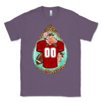 Lavender american football and western roses teardrop Classic Tee - BundleAndBundleShop