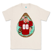 Natural american football and western roses teardrop Classic Tee - BundleAndBundleShop