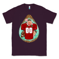 Plum american football and western roses teardrop Classic Tee - BundleAndBundleShop