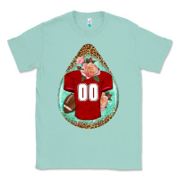 Seafoam american football and western roses teardrop Classic Tee - BundleAndBundleShop