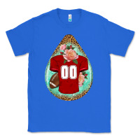 True Royal american football and western roses teardrop Classic Tee - BundleAndBundleShop