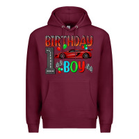 Burgundy birthday boy 1 Premium Hoodie - BundleAndBundleShop