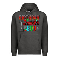 Charcoal Heather birthday boy 1 Premium Hoodie - BundleAndBundleShop
