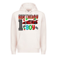 Pale Pink birthday boy 1 Premium Hoodie - BundleAndBundleShop