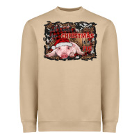 All I Want For Christmas Is A Pig Baby Heavyweight Sweatshirt | Teevron