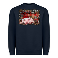 Navy all i want for christmas is a pig baby Heavyweight Sweatshirt - RanaPortraitStore