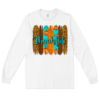 White thankful brushstrokes Long Sleeve Tee - AdoDesignShop