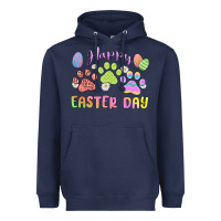 Navy happy easter day paws Heavyweight Hoodie - MaliasSmallBusiness