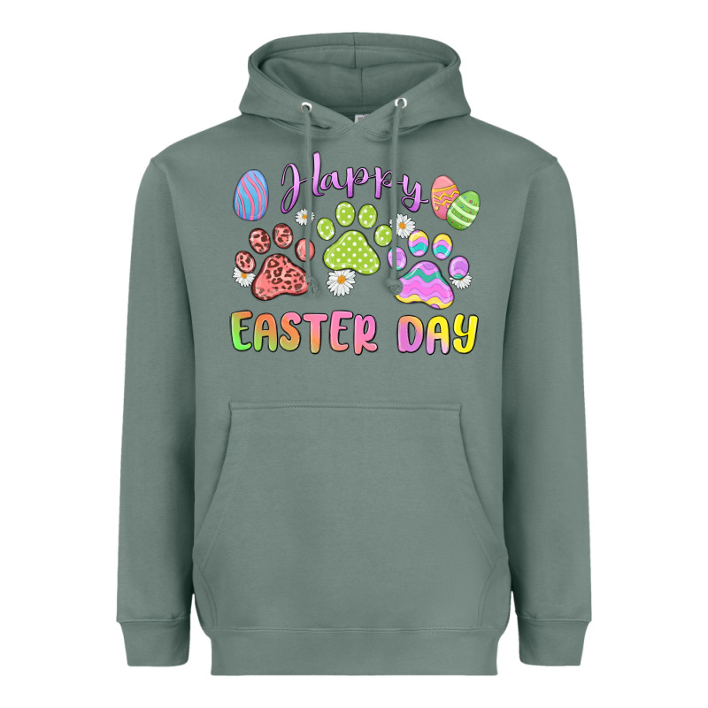 Happy Easter Day Paws Heavyweight Hoodie by MaliasSmallBusiness | Teevron