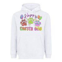 White happy easter day paws Heavyweight Hoodie - MaliasSmallBusiness