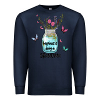 Navy grandma preview costom name Premium Sweatshirt - MaliasSmallBusiness