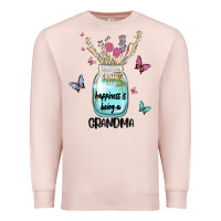 Pale Pink grandma preview costom name Premium Sweatshirt - MaliasSmallBusiness