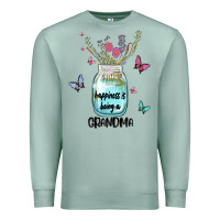Seafoam grandma preview costom name Premium Sweatshirt - MaliasSmallBusiness
