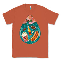 Copper american football and western roses teardrop Classic Tee - BundleAndBundleShop