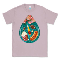 Lilac american football and western roses teardrop Classic Tee - BundleAndBundleShop