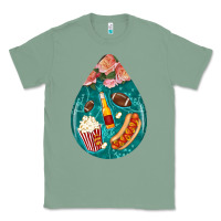 Sage american football and western roses teardrop Classic Tee - BundleAndBundleShop