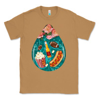 Toasted Coconut american football and western roses teardrop Classic Tee - BundleAndBundleShop