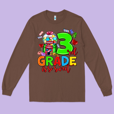 3 Rd Grade Is So Sweet Long Sleeve Tee Designed By Adodesignshop