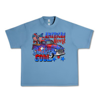 Pebble Blue American heart southern soul truck 4th of july Urban Heavy Tee - CowGirlArtShop