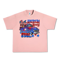 Salmon American heart southern soul truck 4th of july Urban Heavy Tee - CowGirlArtShop