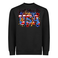 Black god bless the usa Heavyweight Sweatshirt - Zillion Design Studio